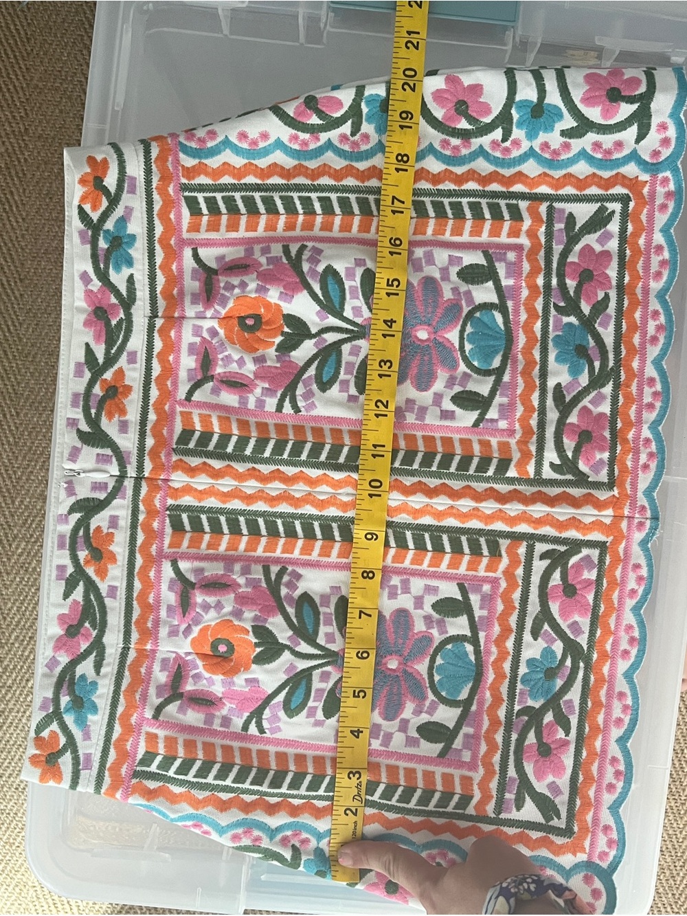 Embroidered Floral Mini Skirt - Multicolor - Picture 7 of 8